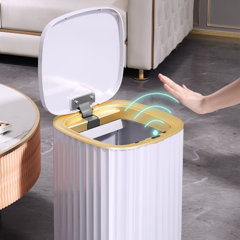 Poubelle automatique avec capteur intelligent pour salle de bain et cuisine